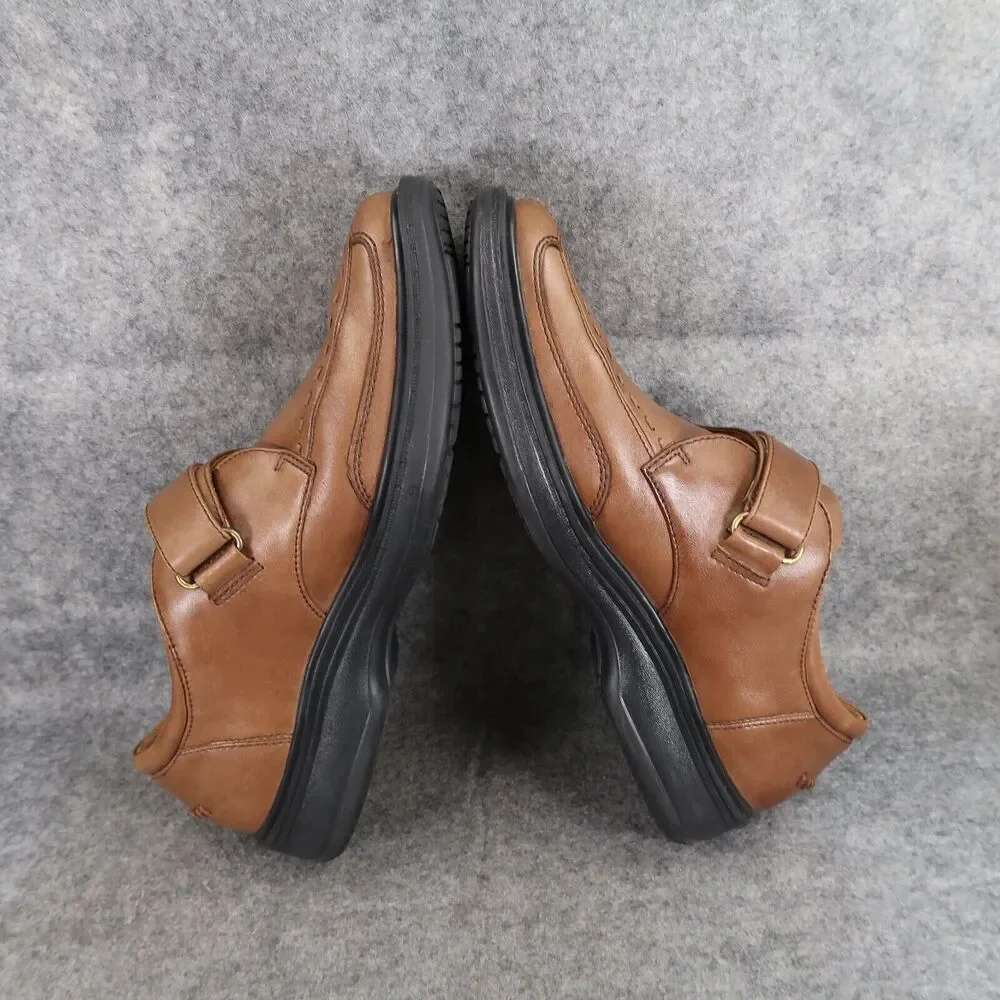 Dr Comfort Shoes Mens 8.5 Dress Leather Frank Diabetic Comfort Adjustable Strap